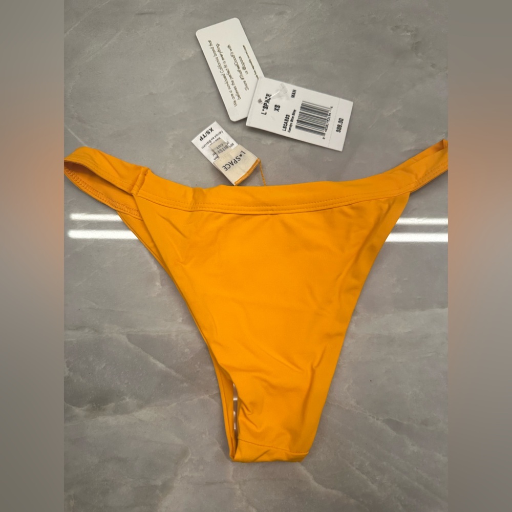 Nwt! L*Space Camdyn Bitsy Bikini In Mango Xs $88 - image 3